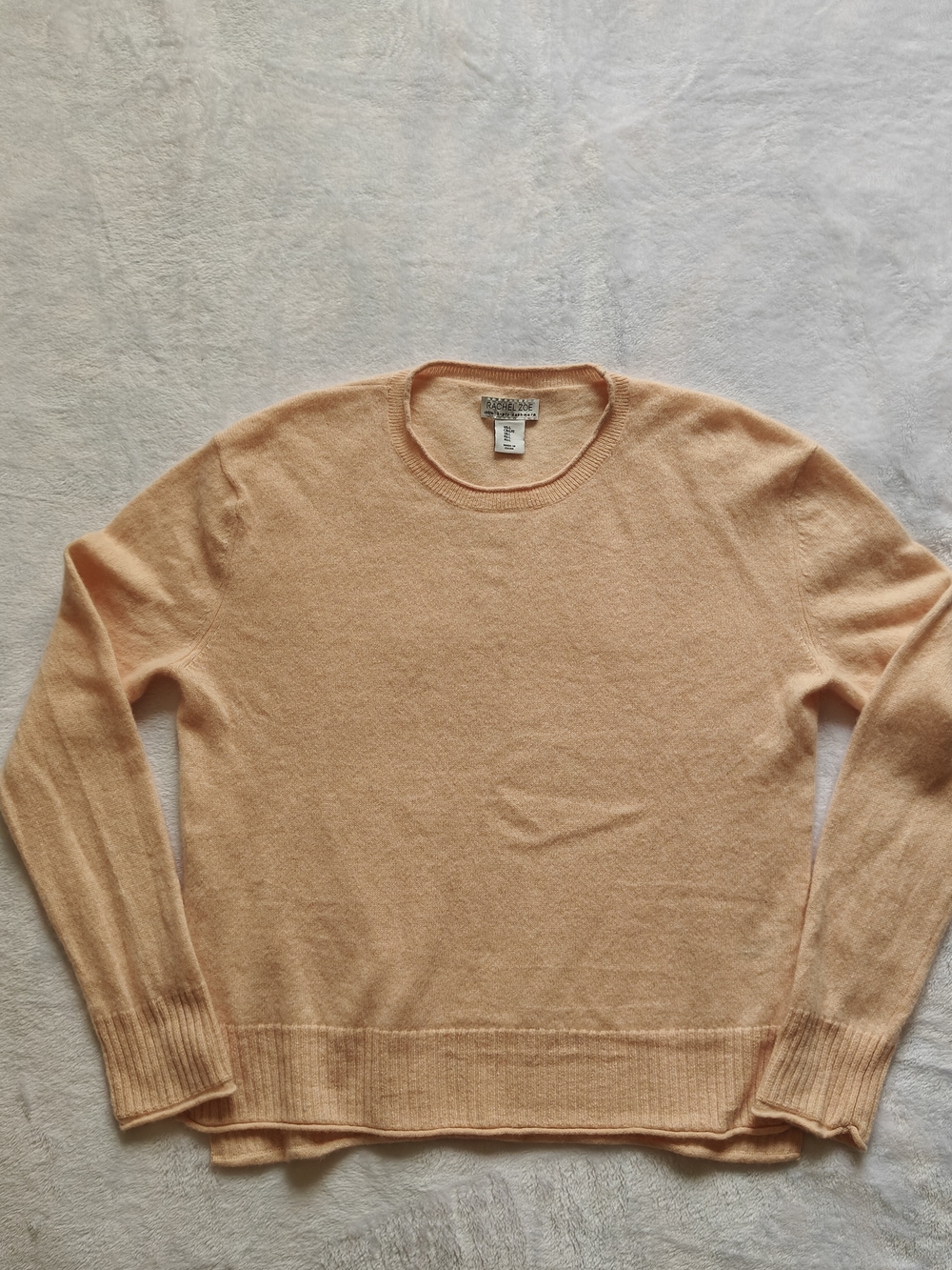 Rachel Zoe 100% Cashmere Crewneck Pullover Sweater Size L